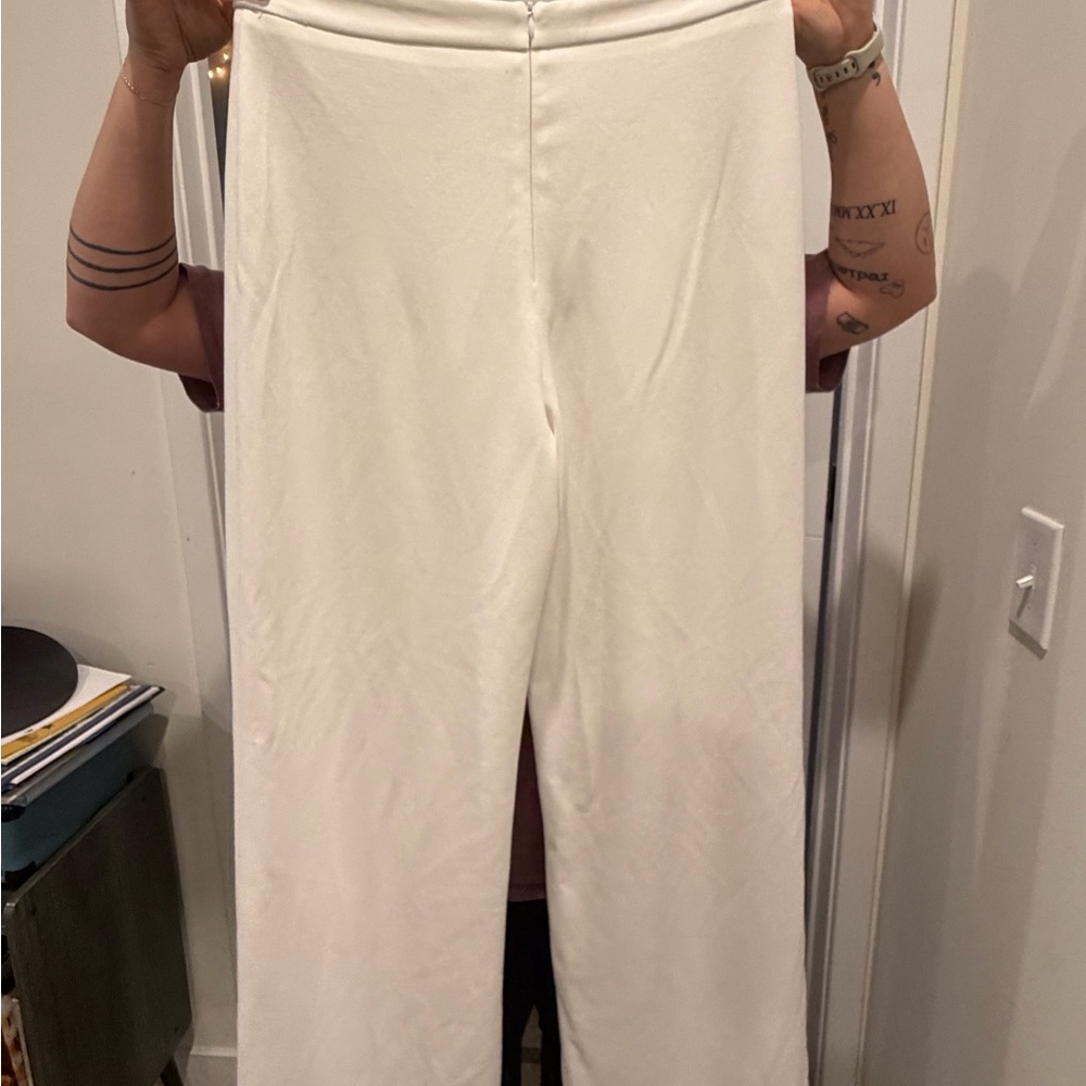 Lulu's Cream Wide Leg Pants